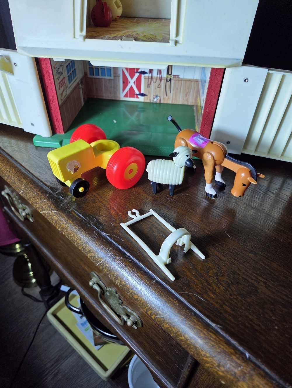 Fisher-Price Red, Yellow and Orange Classic Farm Playset with Figures - Picture 5 of 13
